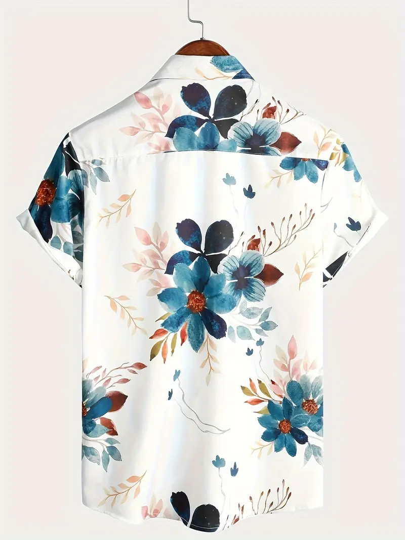 Shirt Blue-Flower