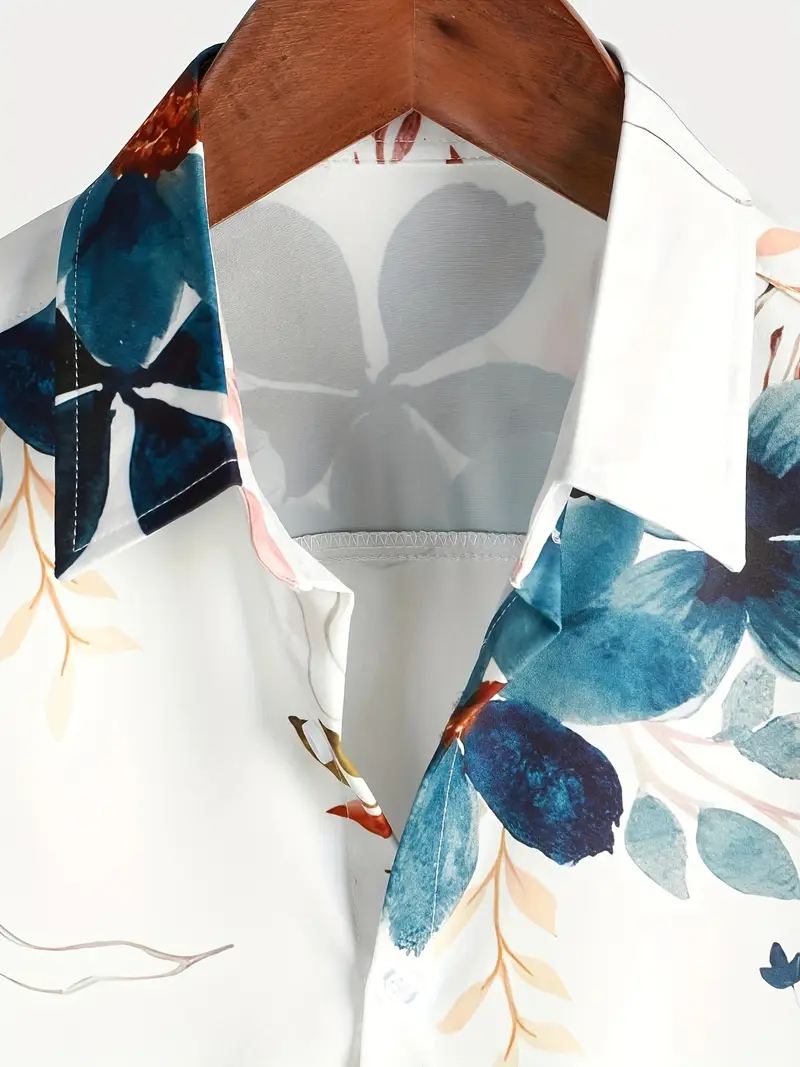 Shirt Blue-Flower