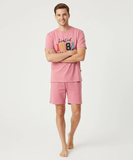 RIVANORA Limited Edition 1981 Men’s Co-Ord Set – Premium Comfort Wear ( Pink )