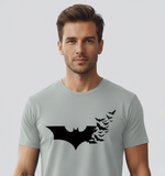 RIVANORA Premium Batman Logo T-Shirt – Stylish, Trendy & Comfortable ( Gray )