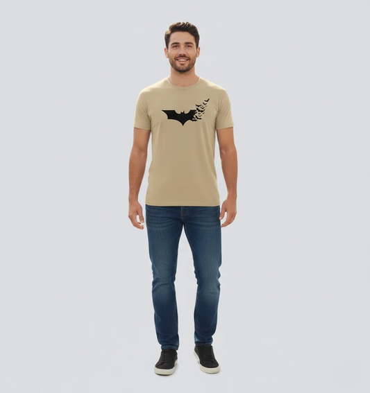 RIVANORA Premium Batman Logo T-Shirt – Stylish, Trendy & Comfortable ( Coffee )