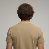 RIVANORA Men’s “Awesome” Graphic T-Shirt — Premium Casual Tee for Everyday Wear ( Coffee )