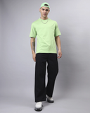 RIVANORA Men’s Oversized T-Shirt – Modern Streetwear Essential ( Pastel Green )