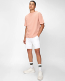 RIVANORA Men’s Oversized T-Shirt – Minimalist Casual Streetwear ( Peach )