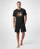 RIVANORA Limited Edition 1981 Men’s Co-Ord Set – Premium Comfort Wear ( Black )