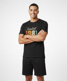 RIVANORA Limited Edition 1981 Men’s Co-Ord Set – Premium Comfort Wear ( Black )