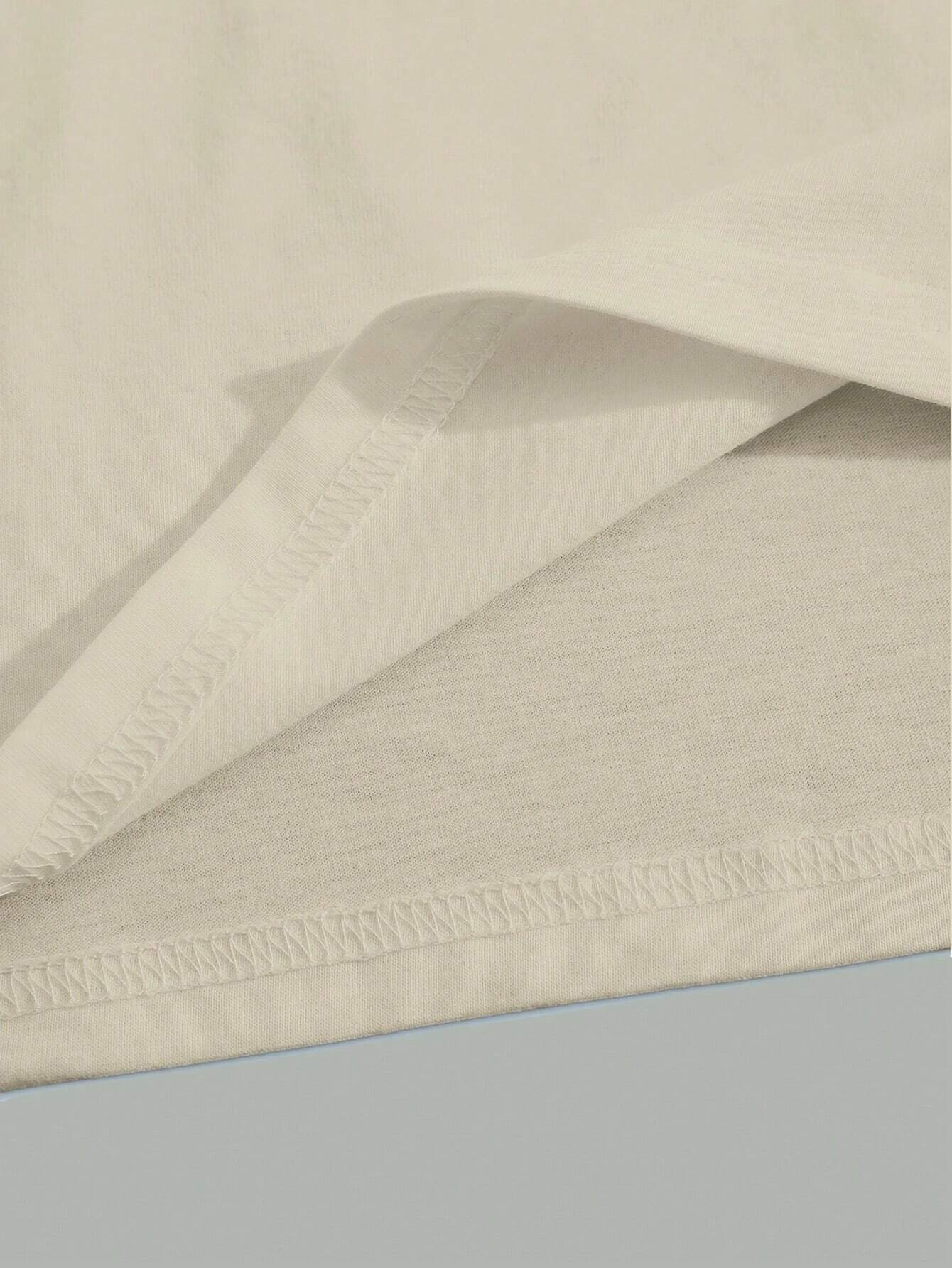 Simple Compass Print Men's Short Sleeve T-Shirts, Comfy Casual Elastic Crew Neck Tops For Men's